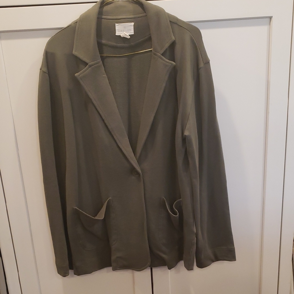 Caslon Olive Green Women's Blazer